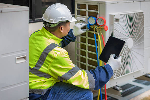 Professional Hvac technician working in Cornish, ME